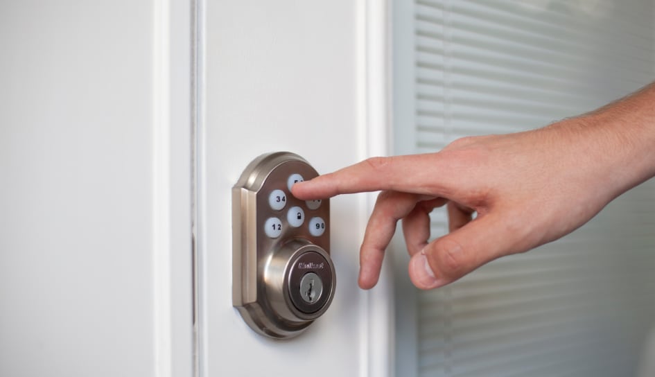 ADT smartlock on a Kansas City home